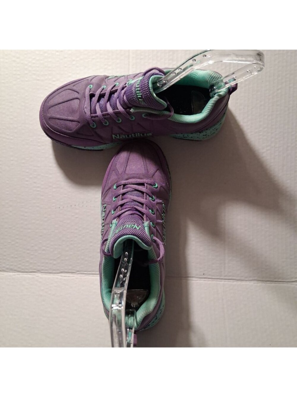 Nautilus Womens Safety Toe Athletic Shoes Purple & Mint N2157 Size 9W - Picture 4 of 9